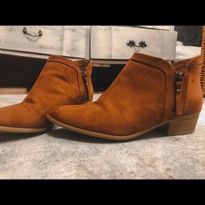 Tan Just Fab Booties